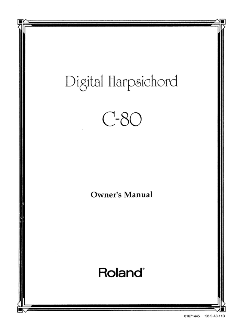 Roland C-80 User manual