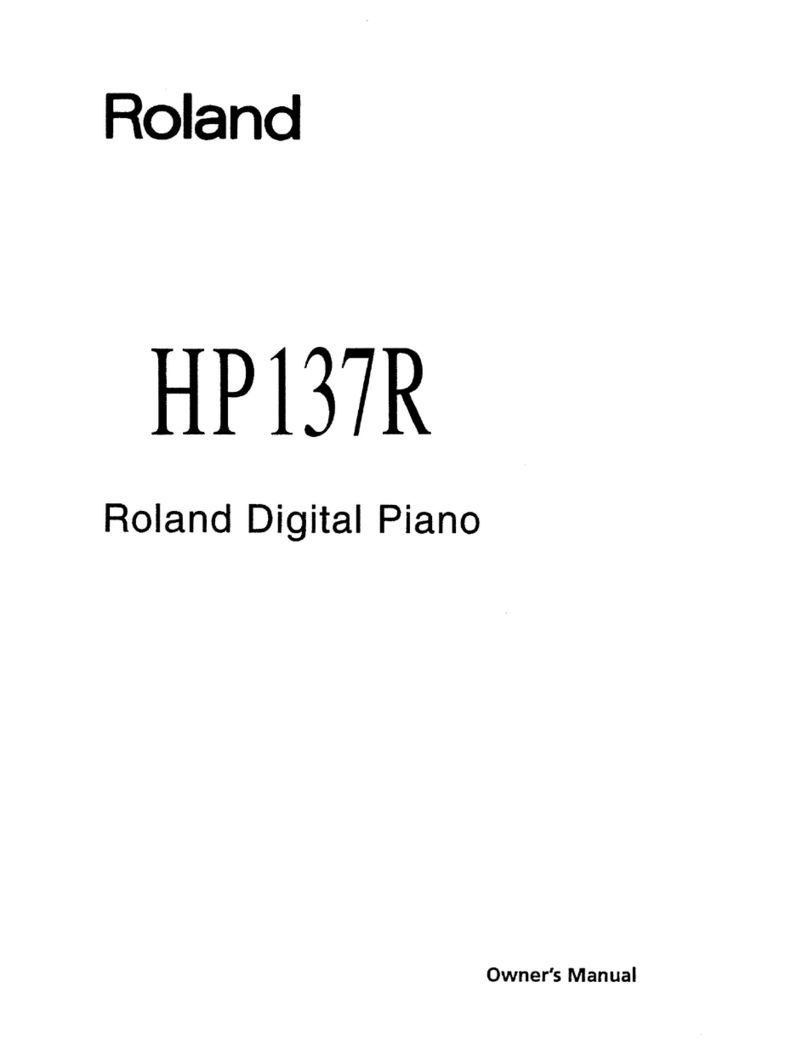 Roland HP137R User manual