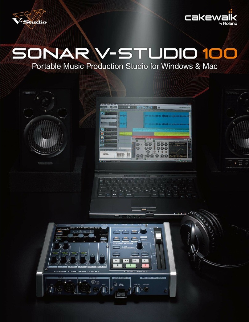 Roland Sonar V-Studio 100 User manual