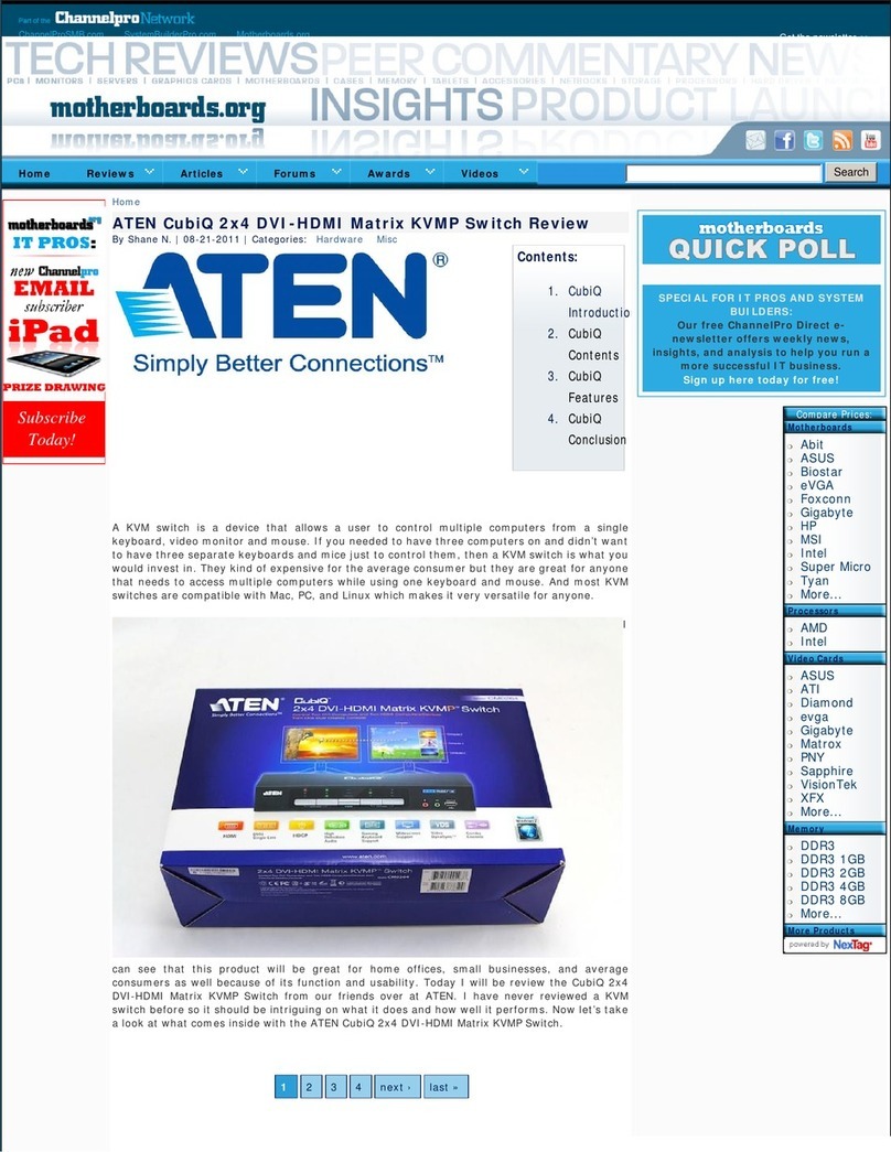 ATEN CubiQ CM0264 Review guide