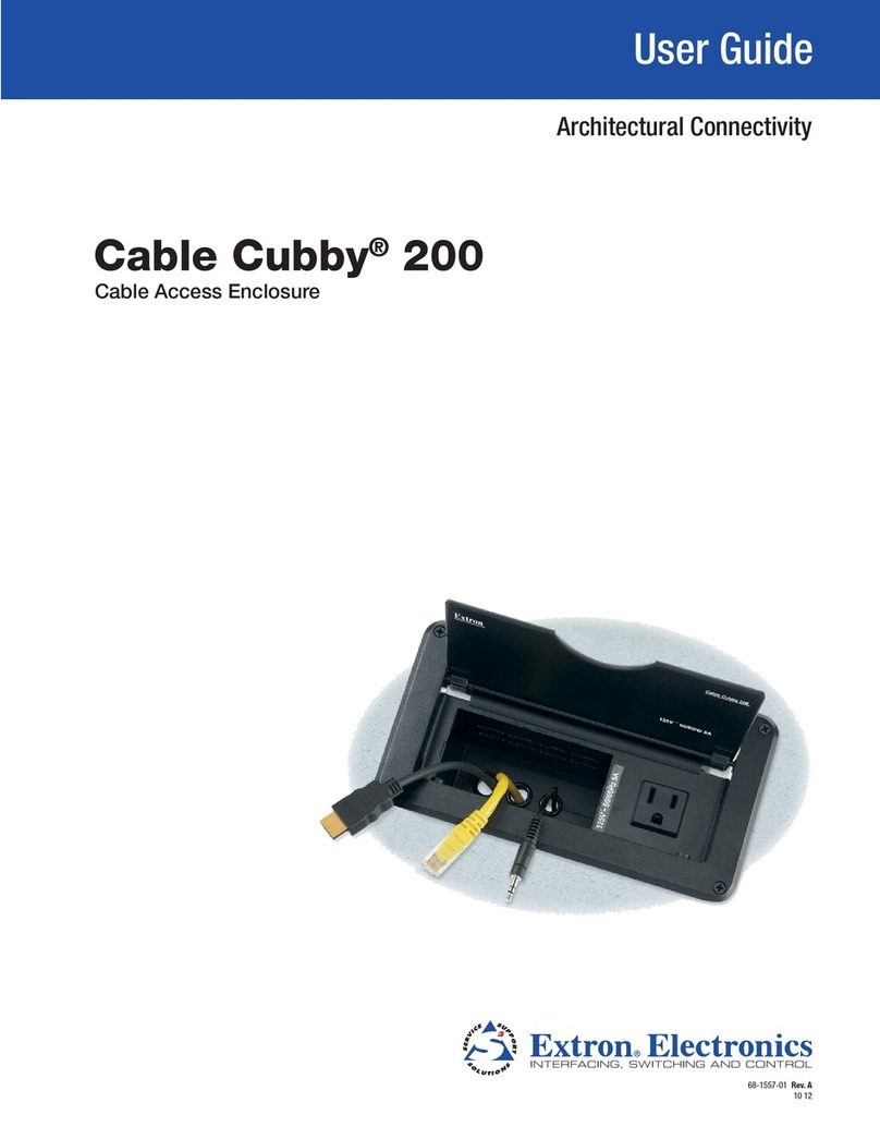 Extron electronics Cable Cubby 200 user guide