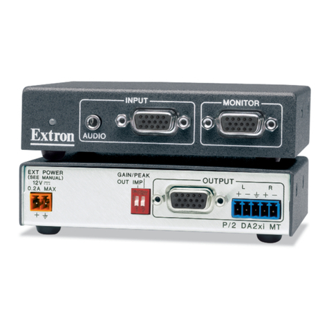 Extron electronics P/2 DA2xi MT User manual Extron electronics P/2 DA2xi MT User manual