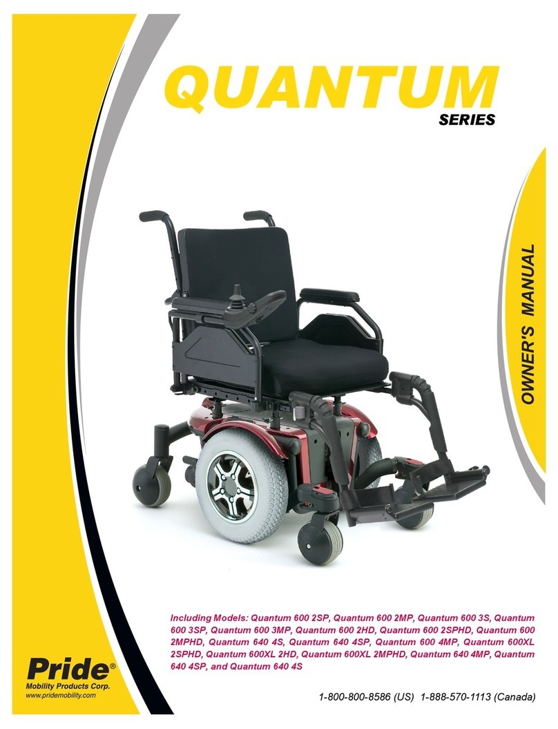 Pride Mobility QUANTUM SERIES User manual