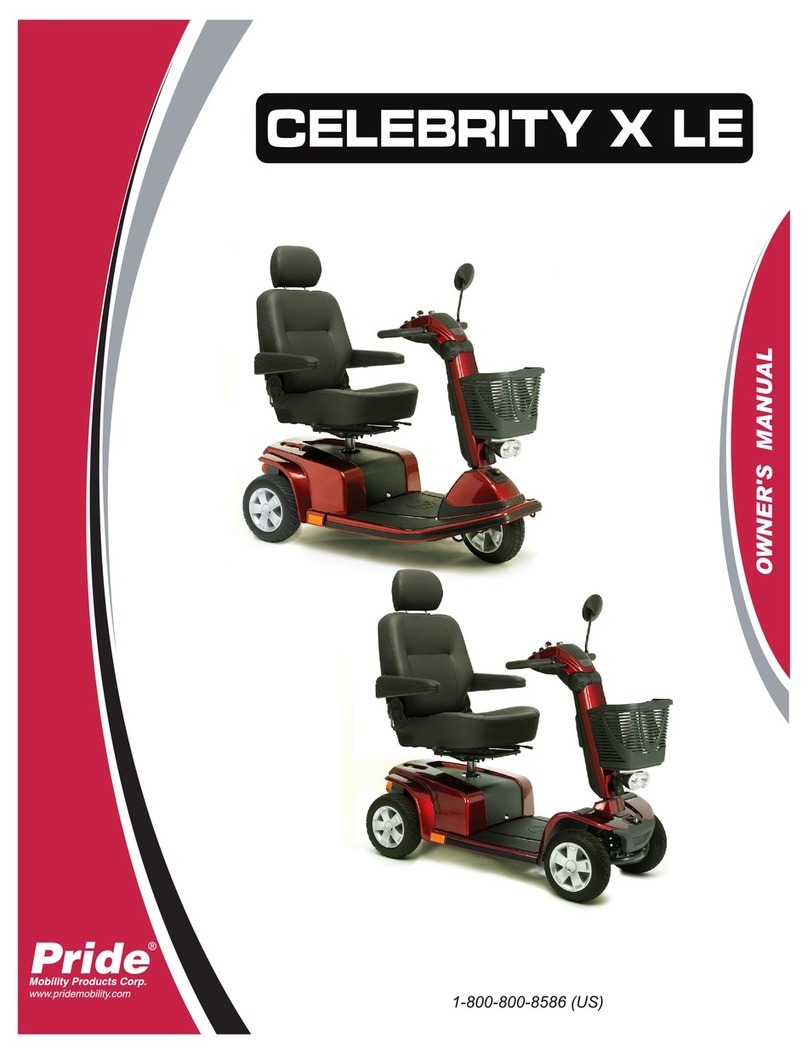 Pride Celebrity X LE User manual