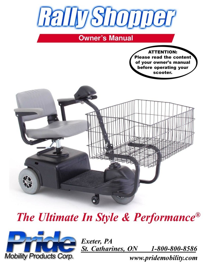 Pride Rally shopper owner's manual