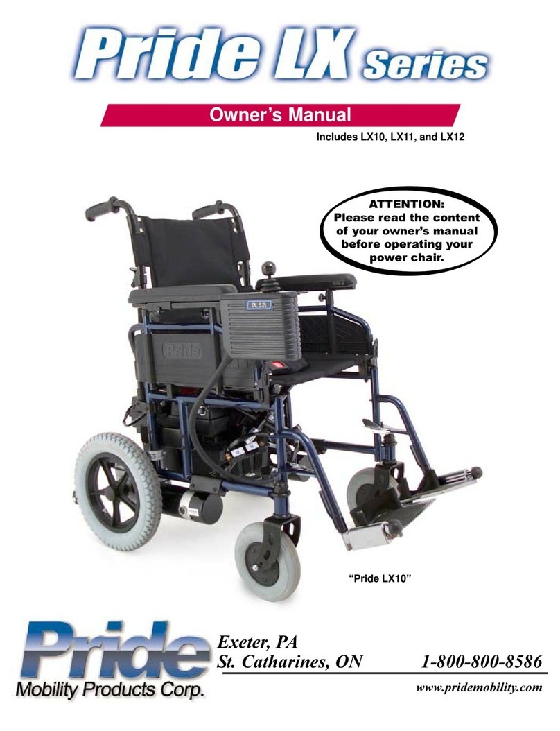 Pride Mobility PRIDE LX10 owner's manual