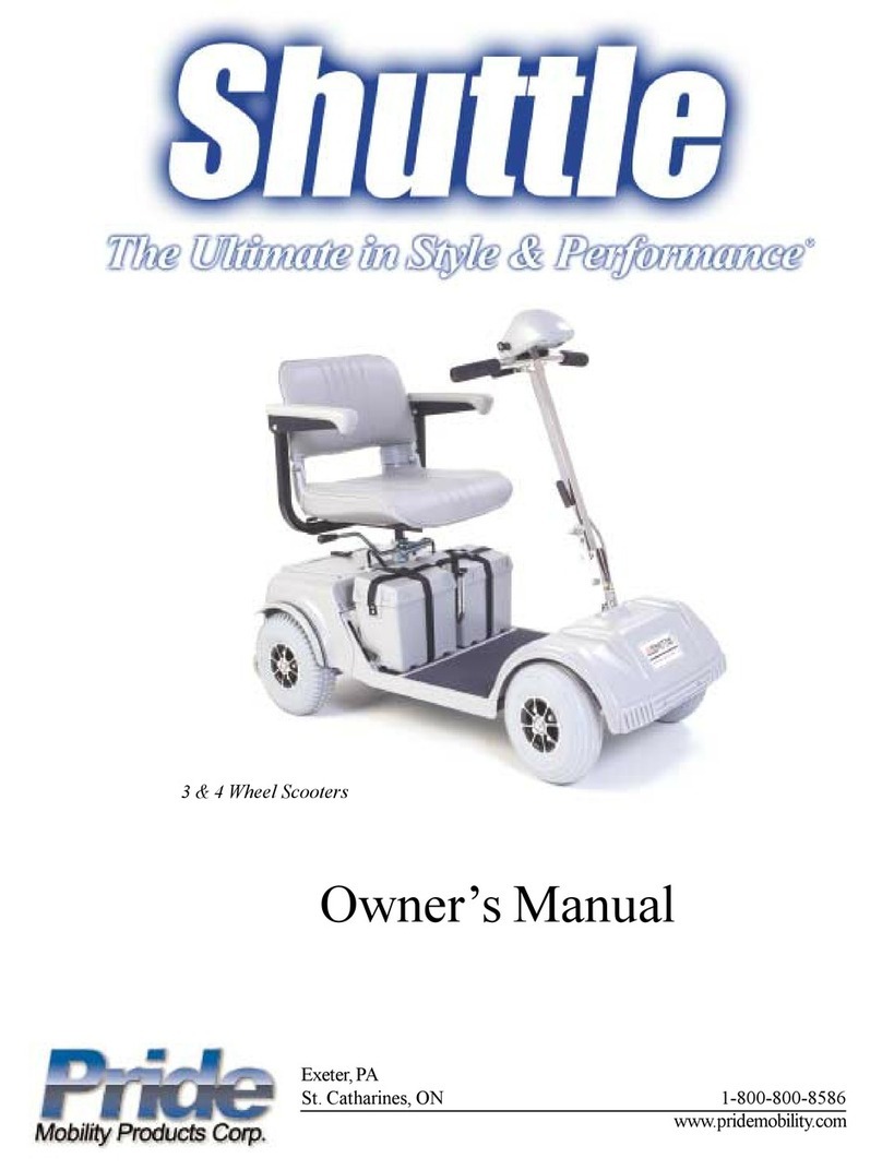Pride Mobility Shuttle User manual