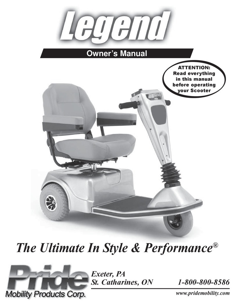 Pride Mobility Legend User manual