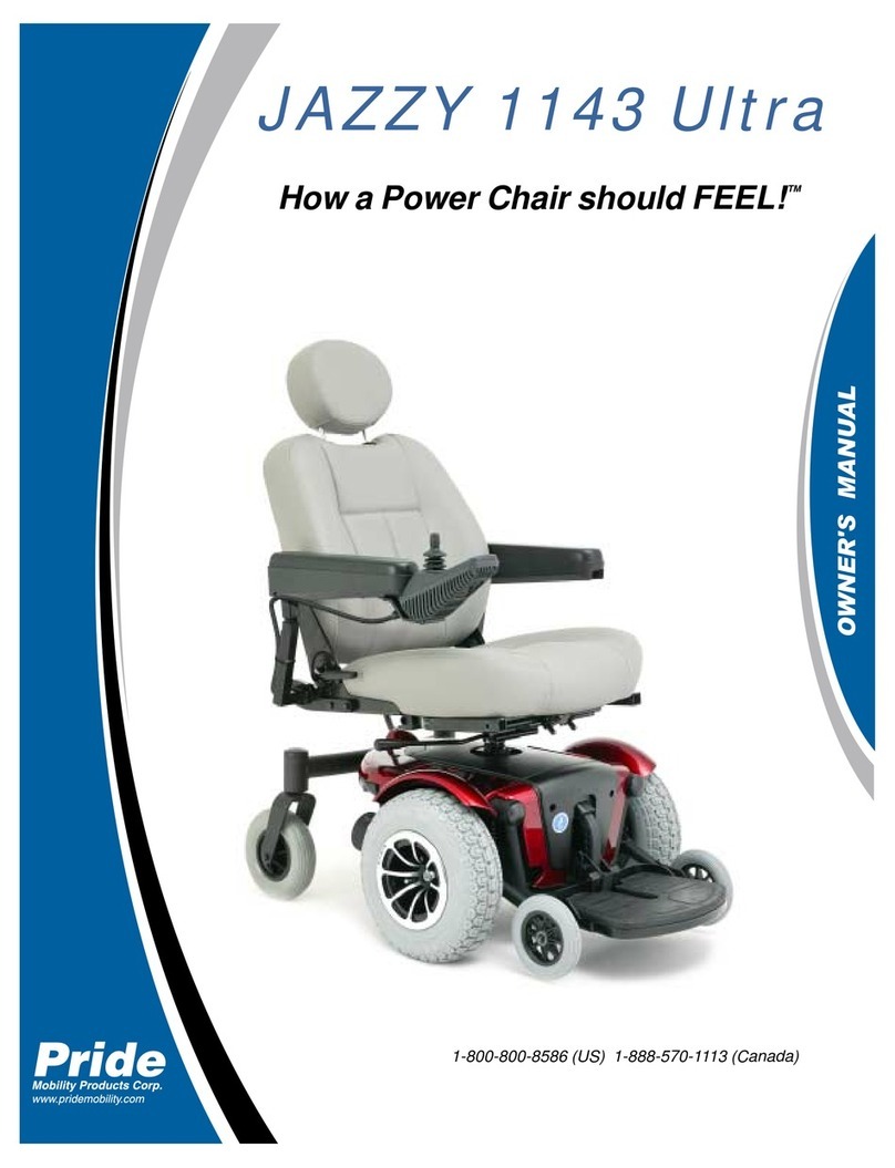 Pride Mobility JAZZY 1143 Ultra User manual