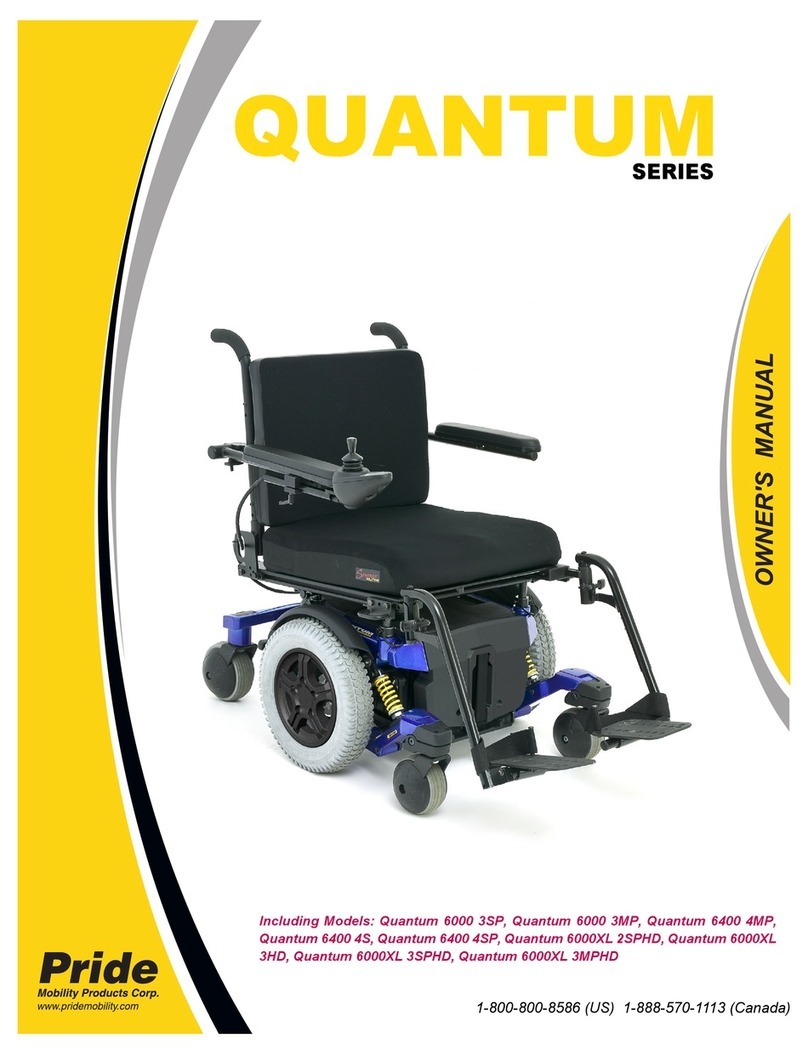 Pride Mobility QUANTUM SERIES User manual