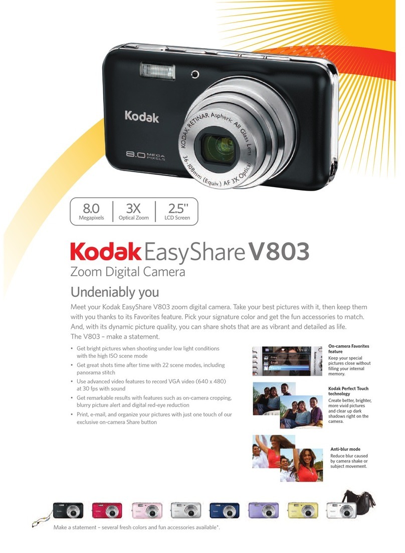 Kodak V803 - EASYSHARE Digital Camera User manual
