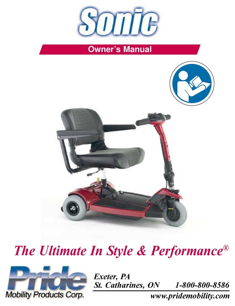 Pride Mobility Sonic User manual