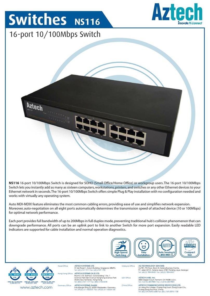 Aztech NS116 Specifications