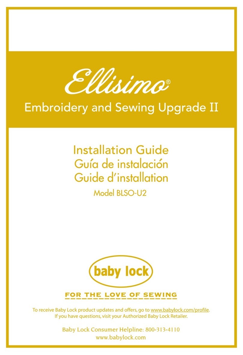 Baby Lock Ellisimo BLSO-U2 installation guide