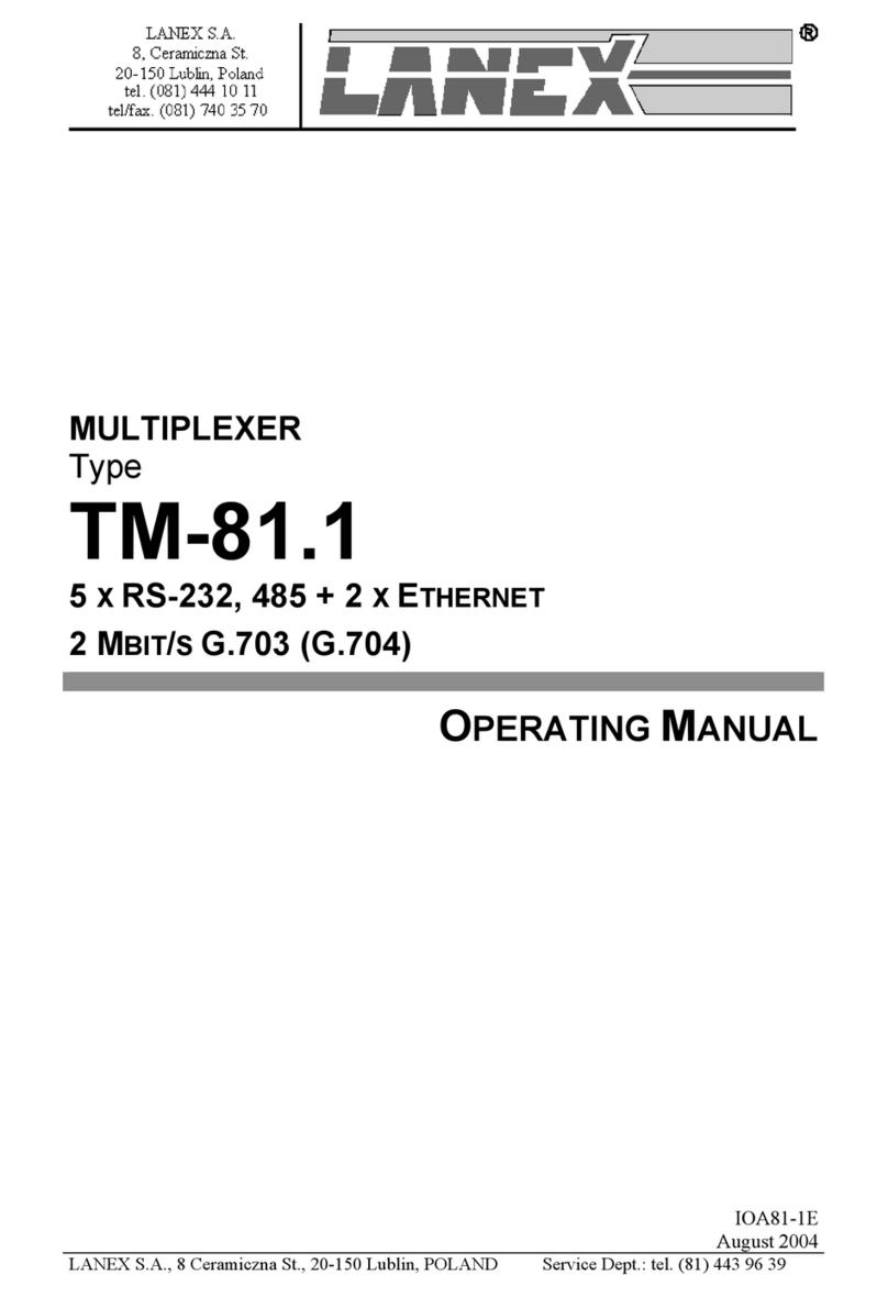 Lanex TM-81.1 operating manual