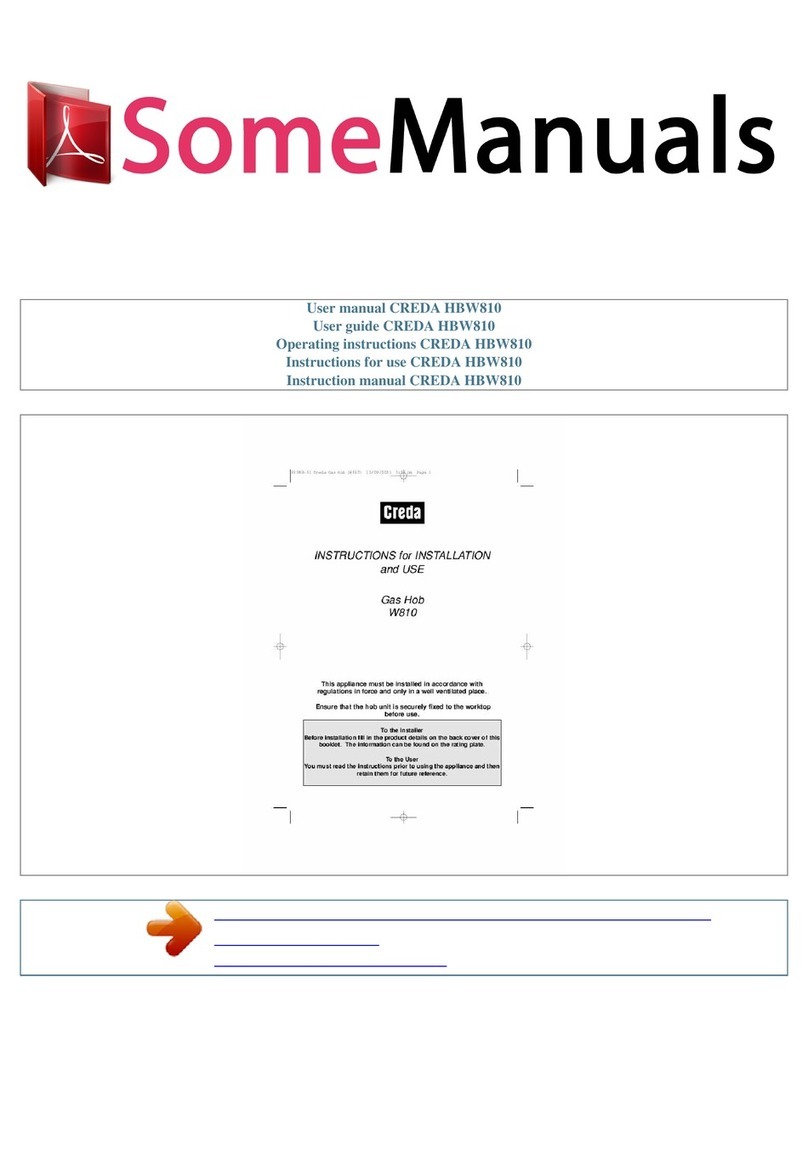 Creda W810 User manual