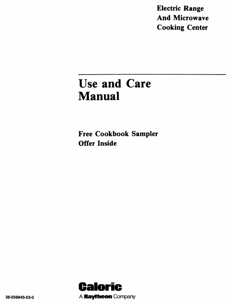 Caloric Electric Range and Microwave Cooking Center use and care manual Caloric Electric Range and Microwave Cooking Center use and care manual