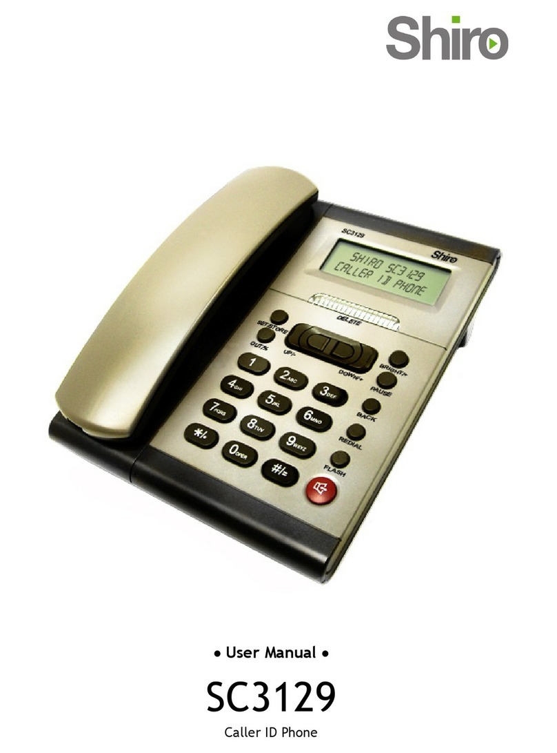 Shiro SC3129 User manual