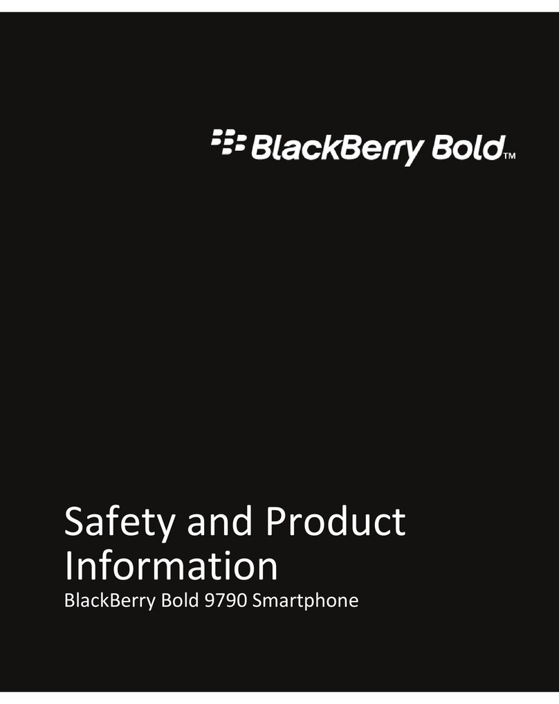 Blackbe;rry Bold 9790 User manual