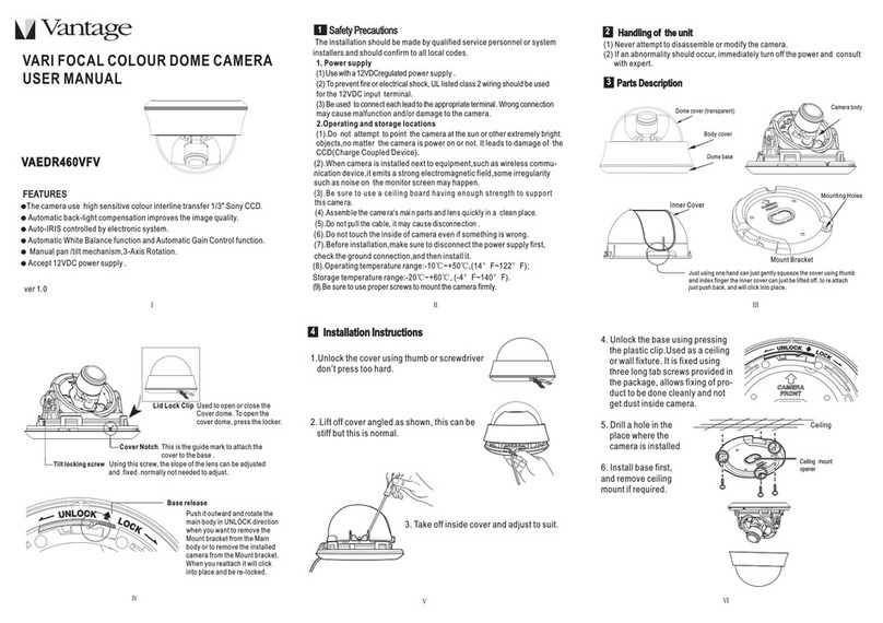 Vantage Hearth VAEDR460VFV user manual
