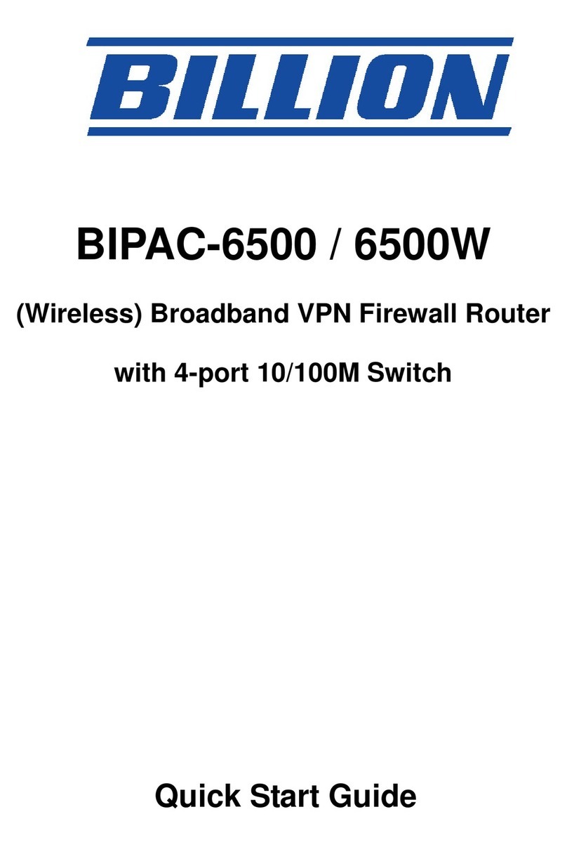 Billion BIPAC-6500 quick start guide