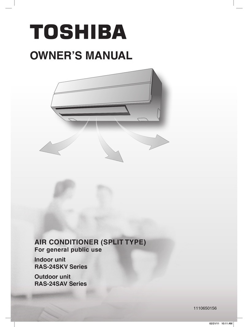 Toshiba RAS-24SKV Series User manual Toshiba RAS-24SKV Series User manual