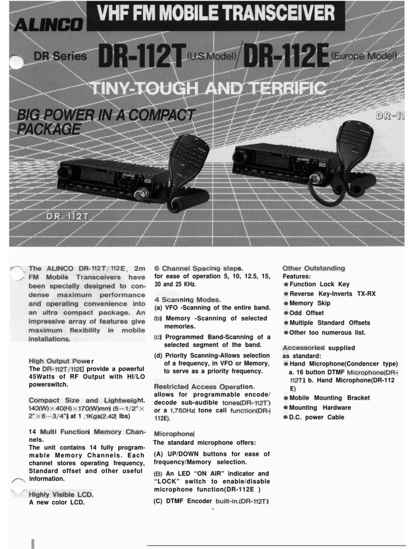Alinco DR-112E User manual Alinco DR-112E User manual