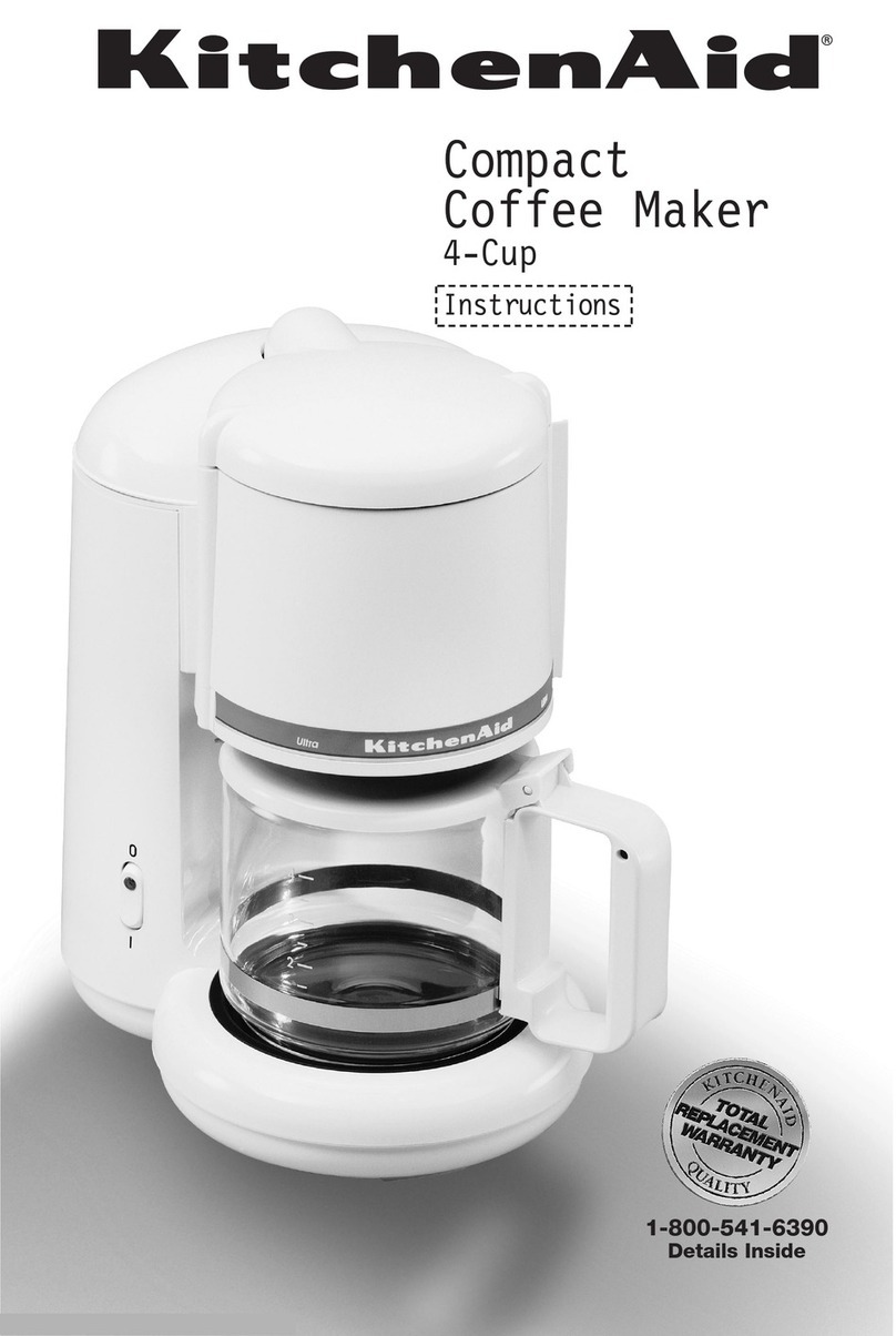 KitchenAid Compact Coffee Maker User manual