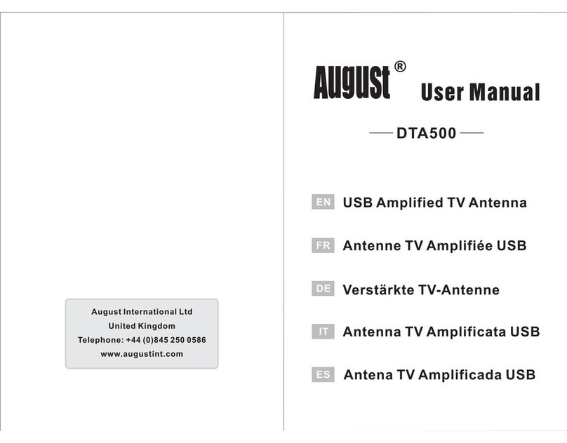 August DTA500 user manual