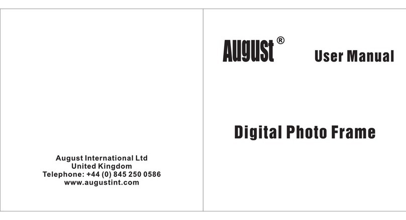 August Digital Photo Frame user manual