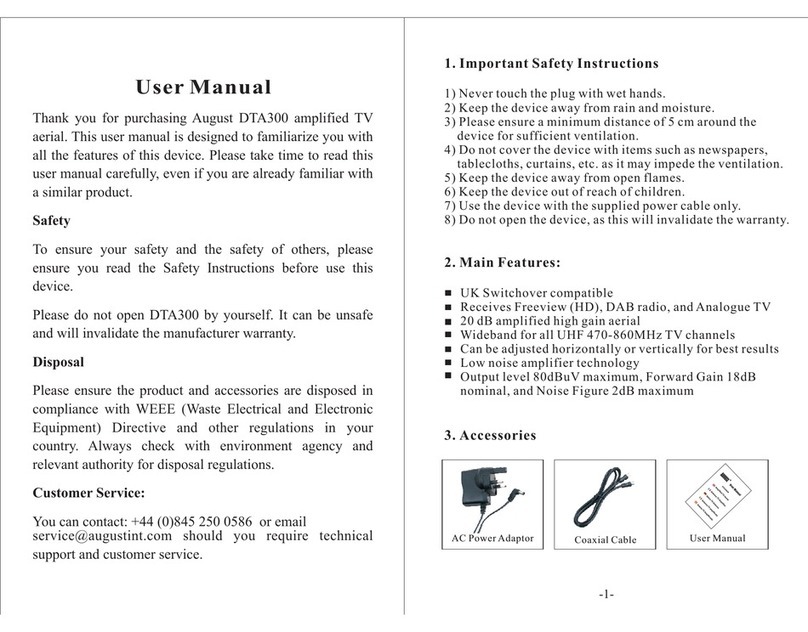 August DTA300 user manual