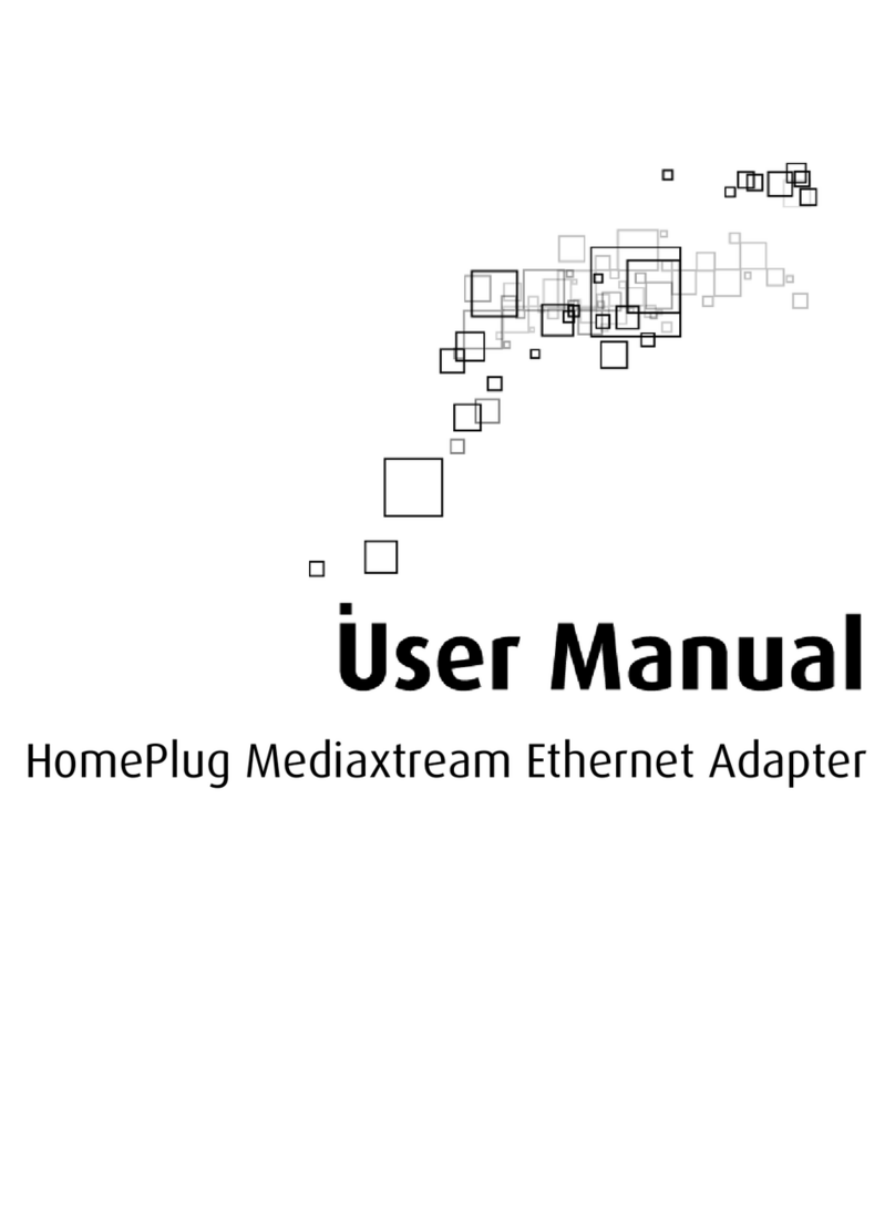 Aztech HomePlug Mediaxtream Ethernet Adapter user manual