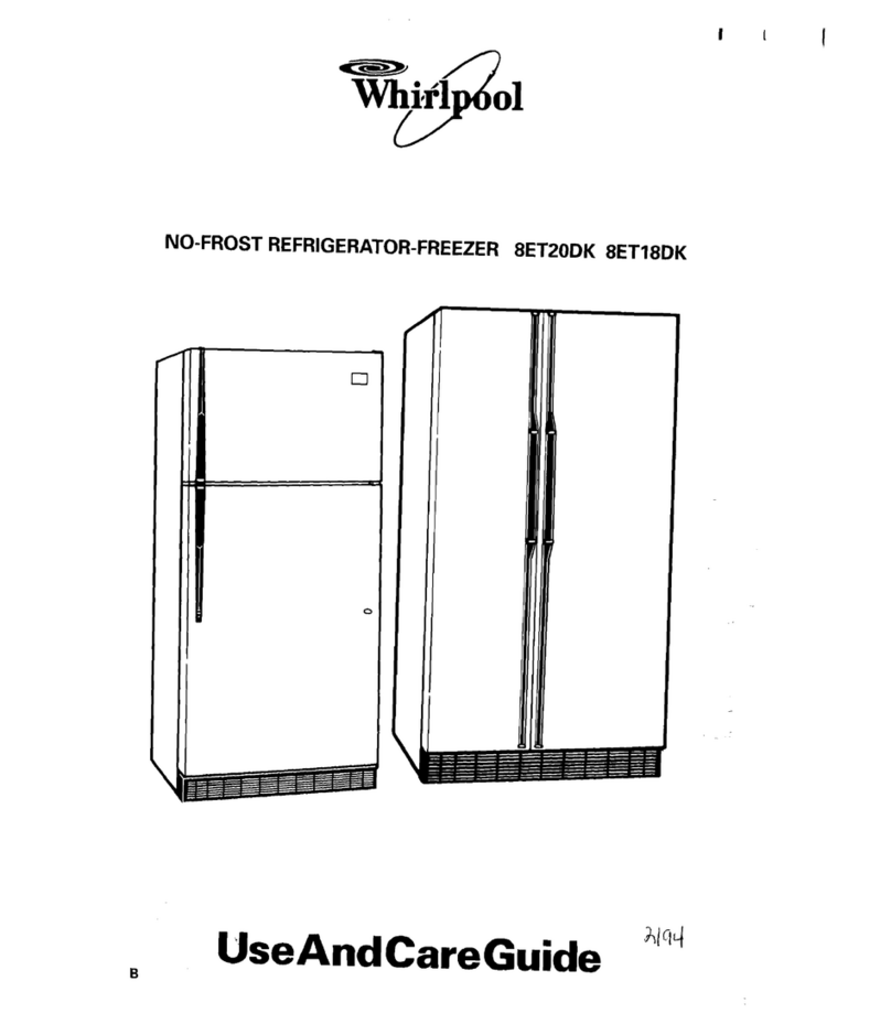 Whirlpool 8ET18DK Use and care guide
