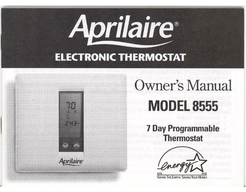 Aprilaire 8555 owner's manual