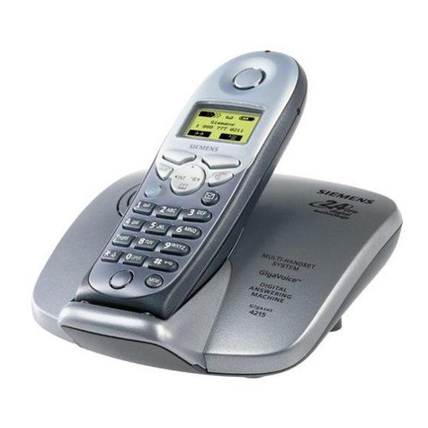 Siemens Gigaset 4215 User manual