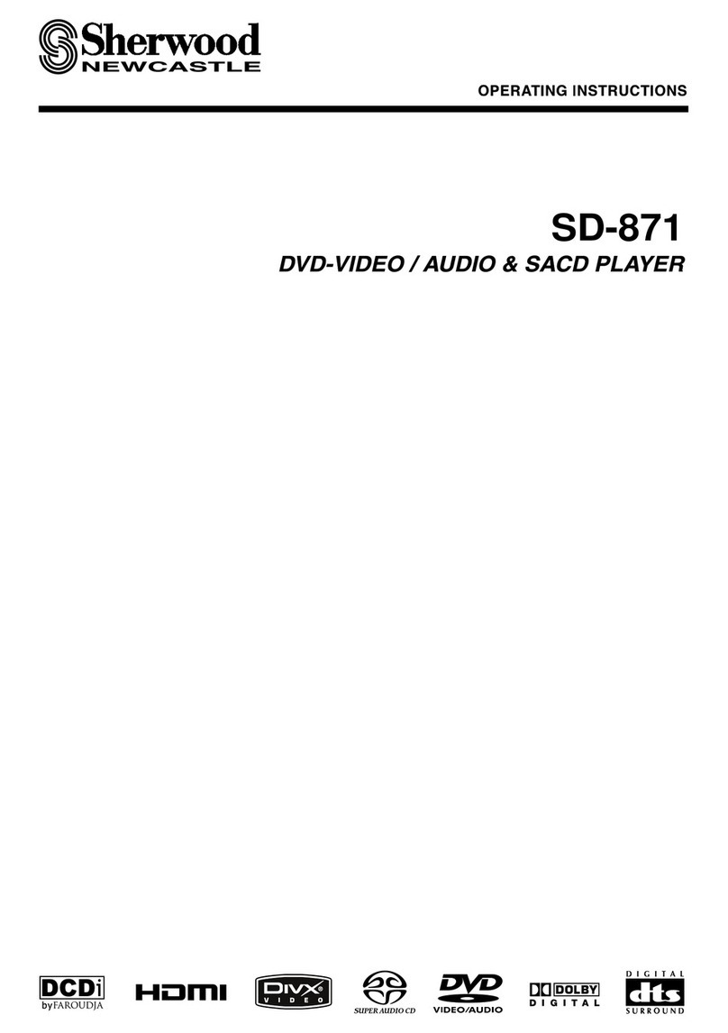 Sherwood Newcastle SD-871 operating instructions