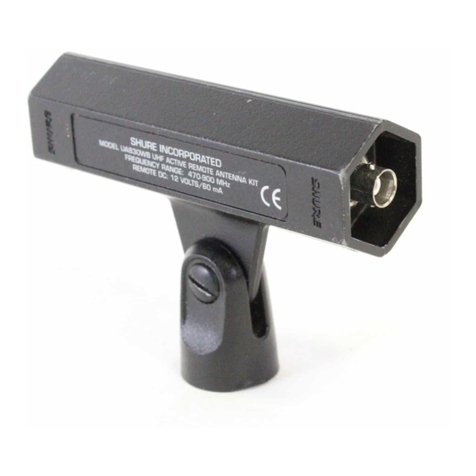 Shure UA830 User manual
