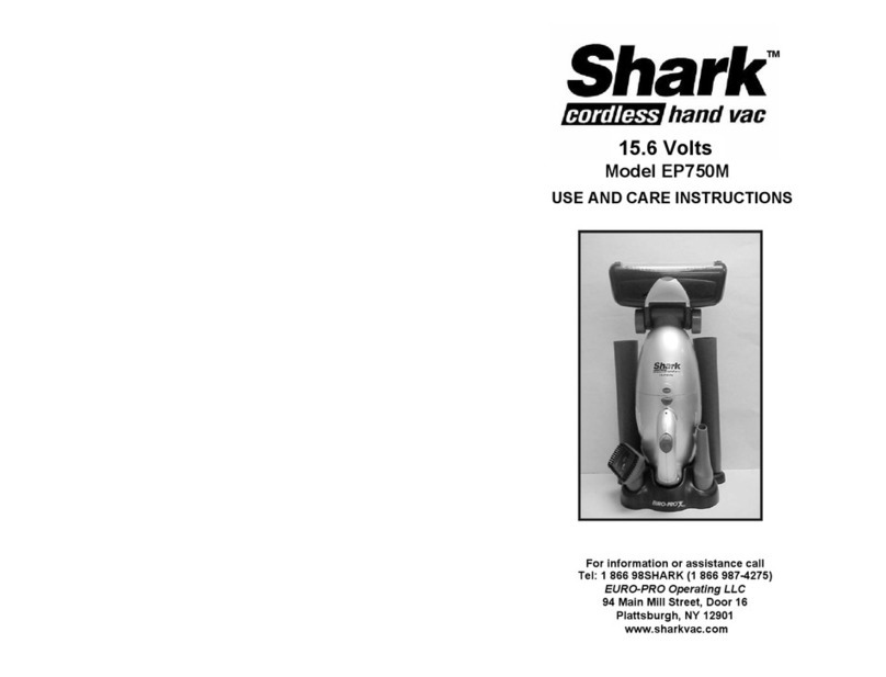 Shark EP750M Quick reference guide