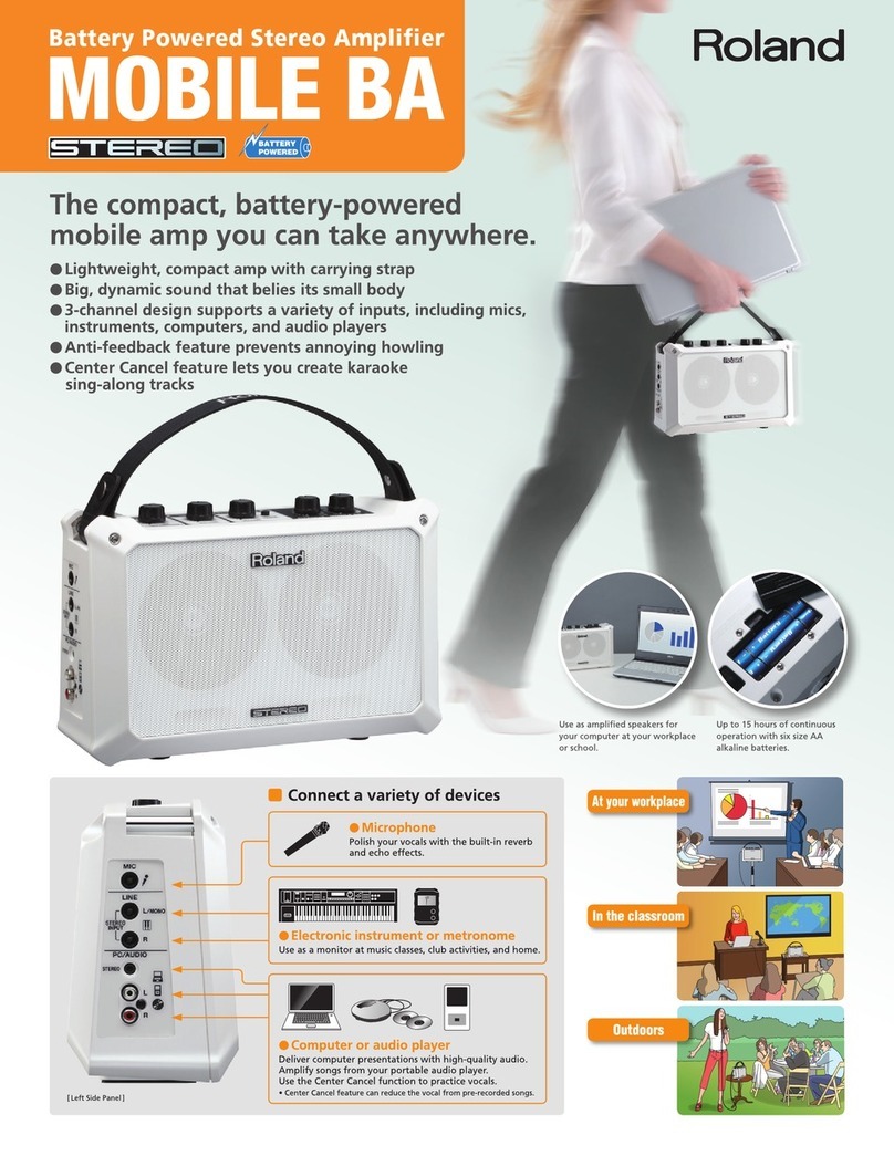 Roland Mobile BA User manual