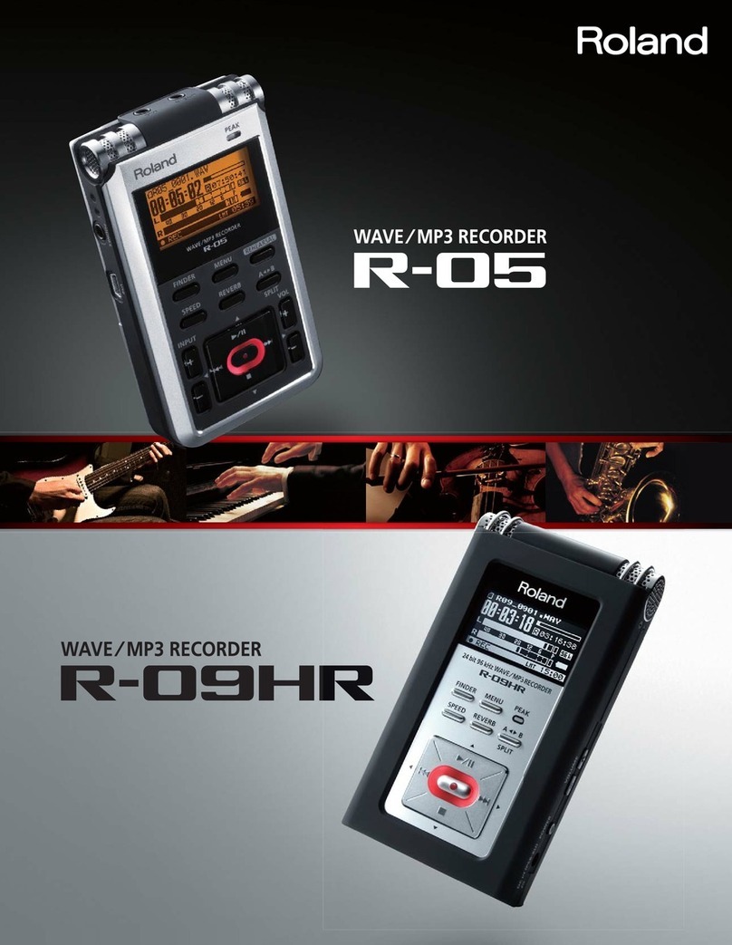 Roland Edirol R-05 User manual