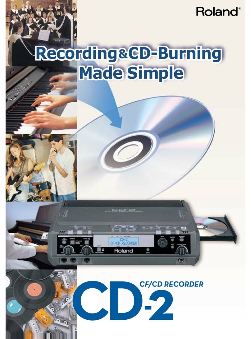 Roland CD-2 User manual Roland CD-2 User manual
