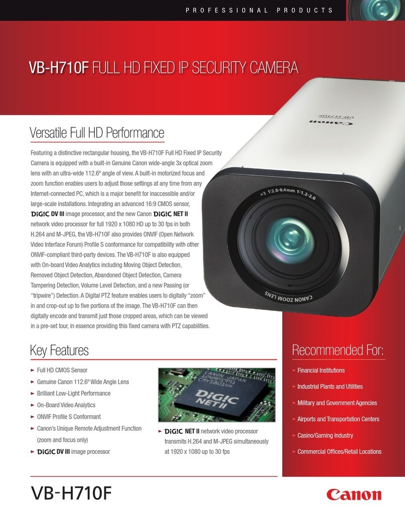Canon VB-H710F User manual
