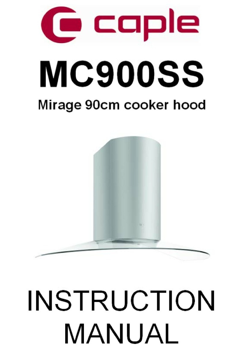 Caple Mirage MC900SS instruction manual