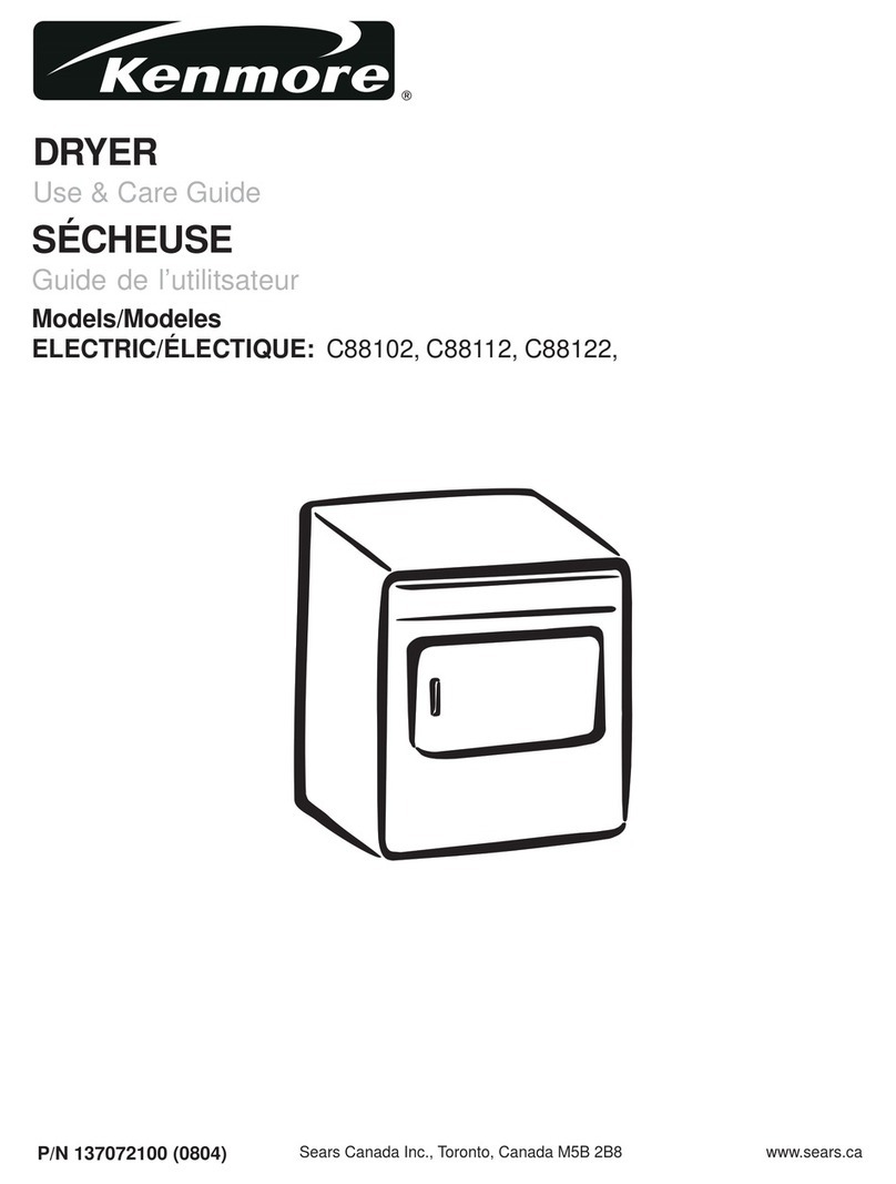 Kenmore C88102 User manual
