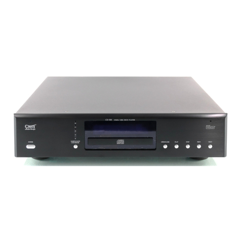 Cary Audio Design CD-500 owner's manual