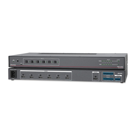 Extron electronics SW6 HDMI User manual Extron electronics SW6 HDMI User manual
