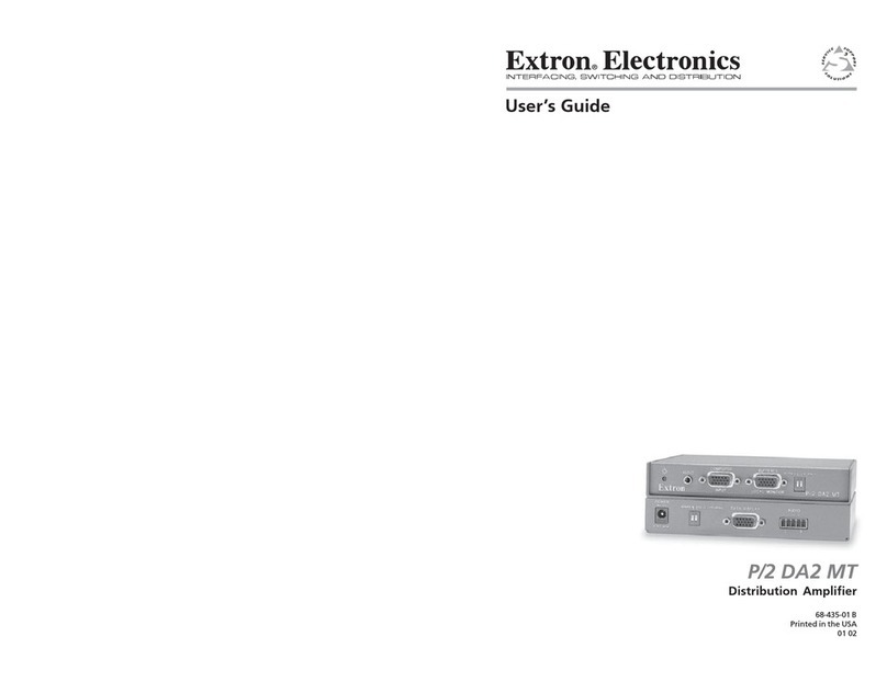 Extron electronics P/2 DA2 MT User manual
