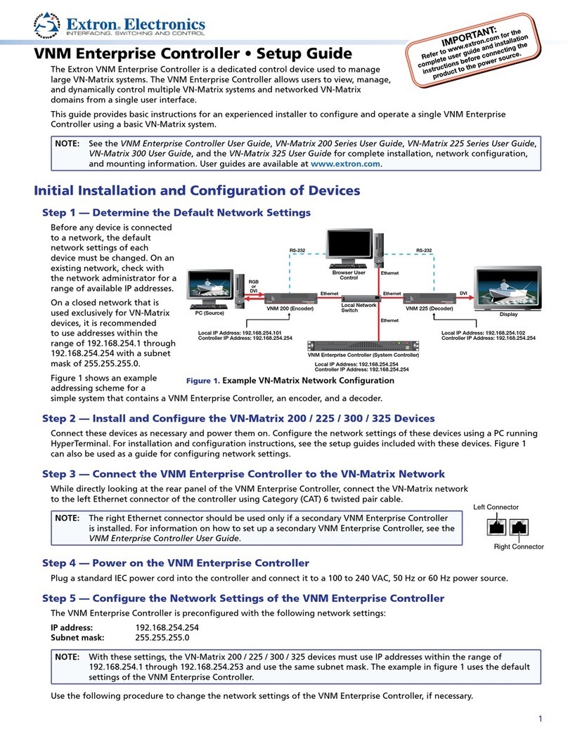 Extron electronics VNM Enterprise User manual Extron electronics VNM Enterprise User manual