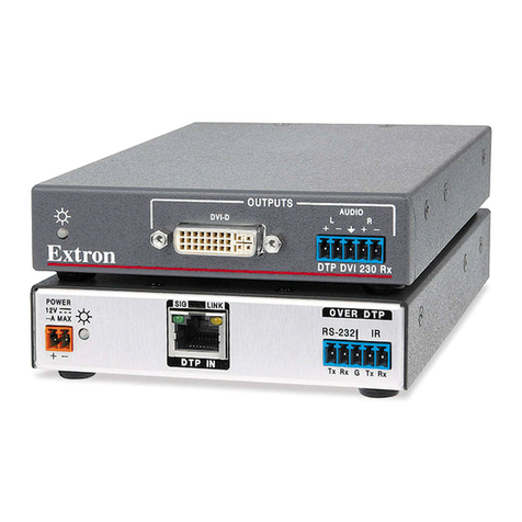 Extron electronics DTP DVI 230 User manual Extron electronics DTP DVI 230 User manual