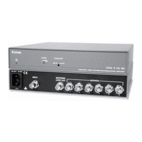 Extron electronics CVDA 6 EQ MX User manual Extron electronics CVDA 6 EQ MX User manual